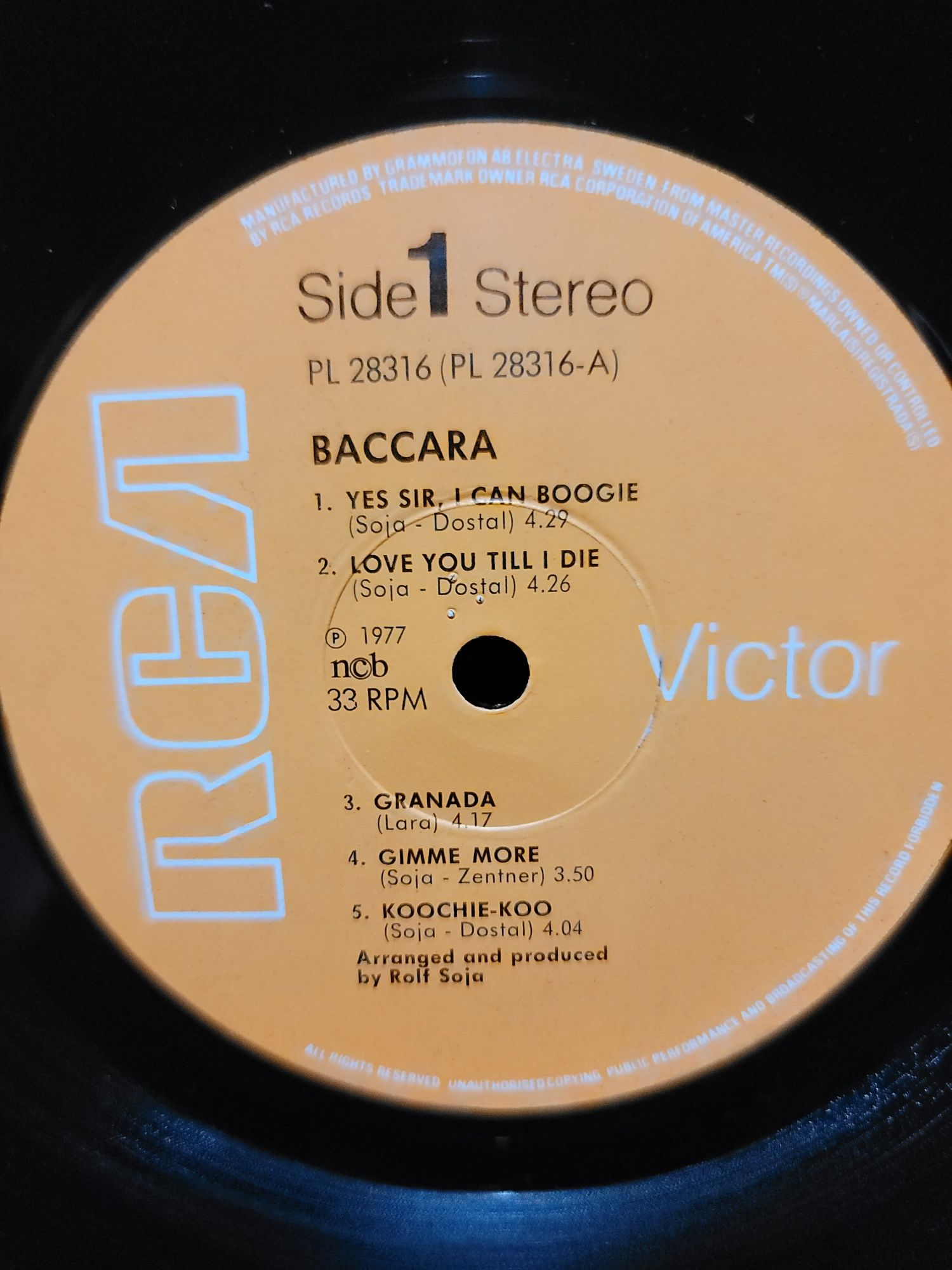 Виниловая пластинки Baccara – Baccara 1977