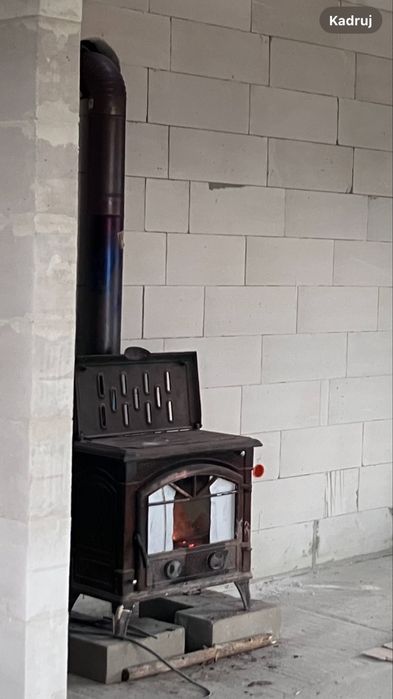 Kominek koza piec żeliwny