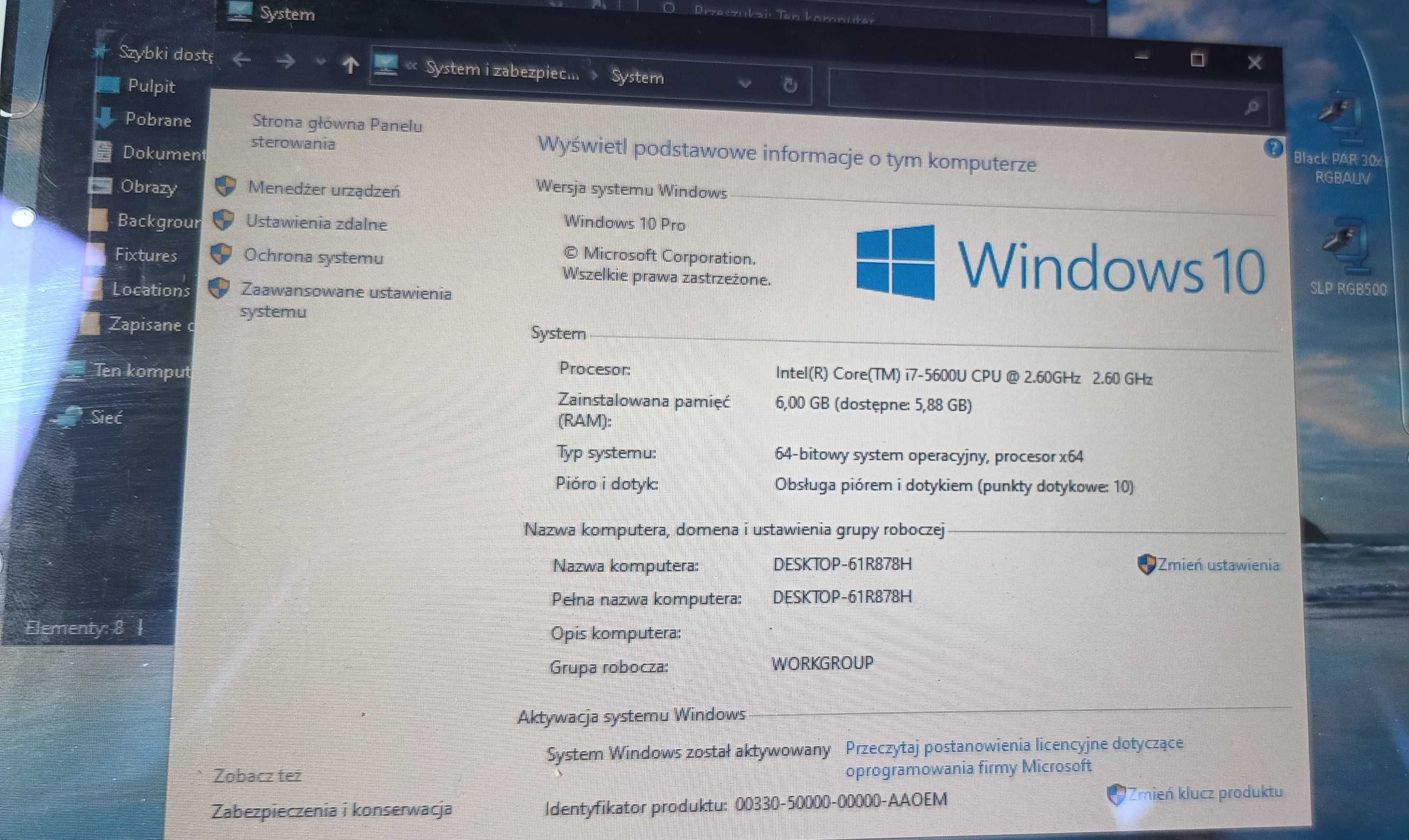 Tablet Motion MC-F5m i7-5gen/6/128/W10 (Intel i7 Windows 10 pro)