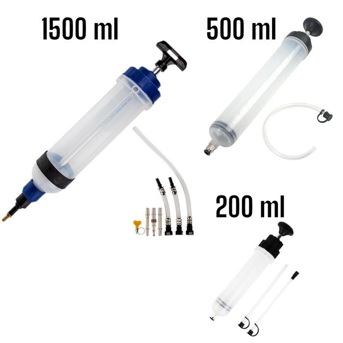 Шприц аспиратор 1500 мл 1,5л для заливки масла большой 200мл 500мл