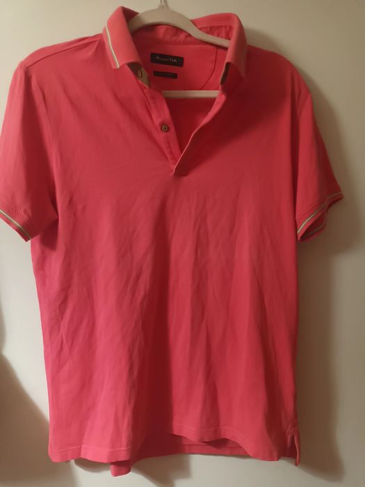 Polo Massimo Dutti koralowy kolor