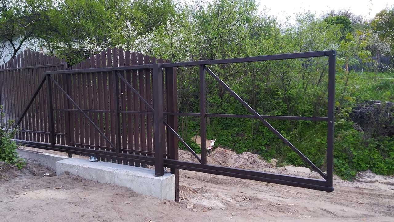 ‼️Откатные автоматические ворота/Комплект Звари Сам Відкатні ворота L1