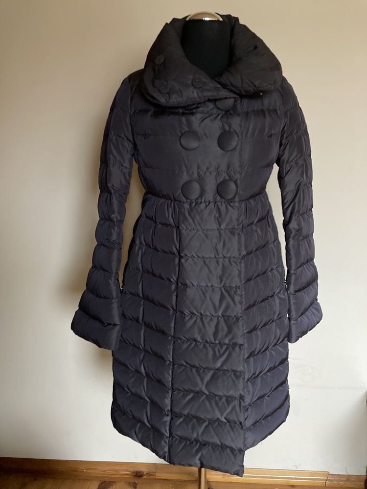 Moncler, plaszcz kurtka, S, czarna, oryginalna