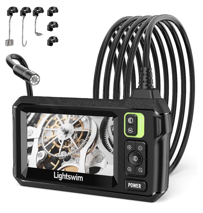 Câmara endoscópica industrial obras canalização ferramenta, 5m e 10m