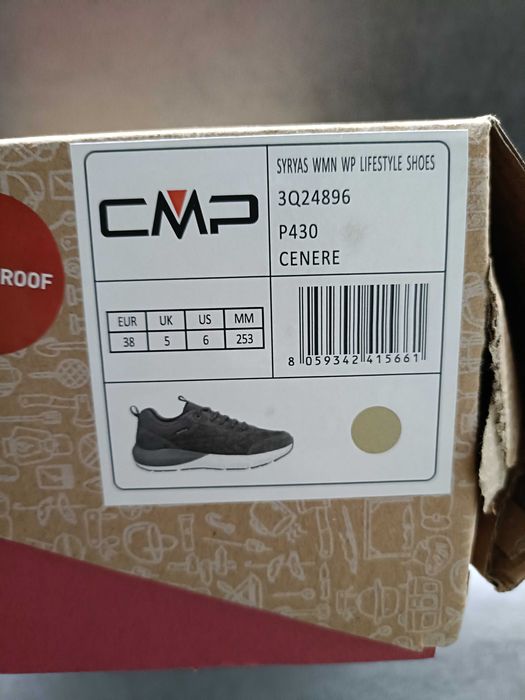 CMP Sneakersy Syryas Wmn Wp 3Q24896 Beżowy
