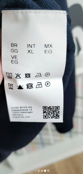 Granatowy wełniany sweter swetr wełna 100% unisex M wool  męski