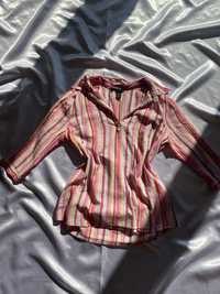 Kolorowa bawełniana koszula w paski M 38 H&M vintage 100% bawełna