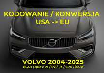 Volvo kodowanie konwersja USA polskie menu język XC60 XC90 V40 S80 S60