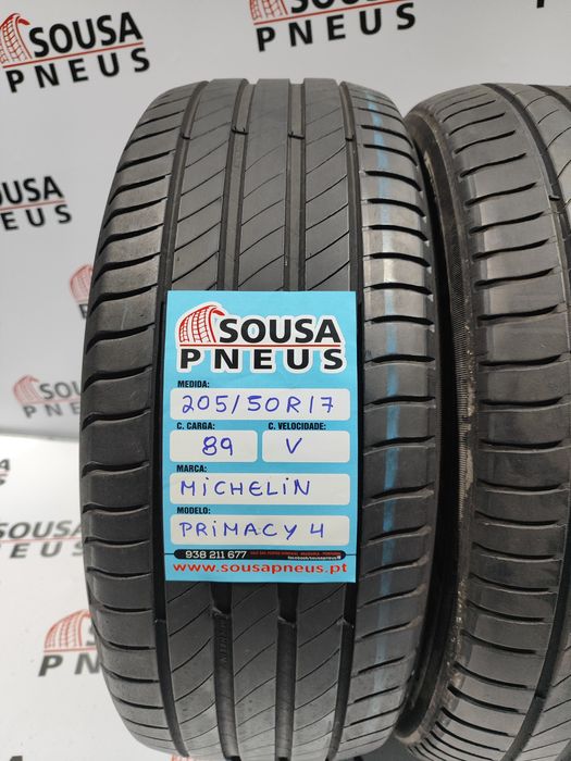 2 pneus semi novos Michelin 205-50R17 primacy 4 89V - Oferta da entreg