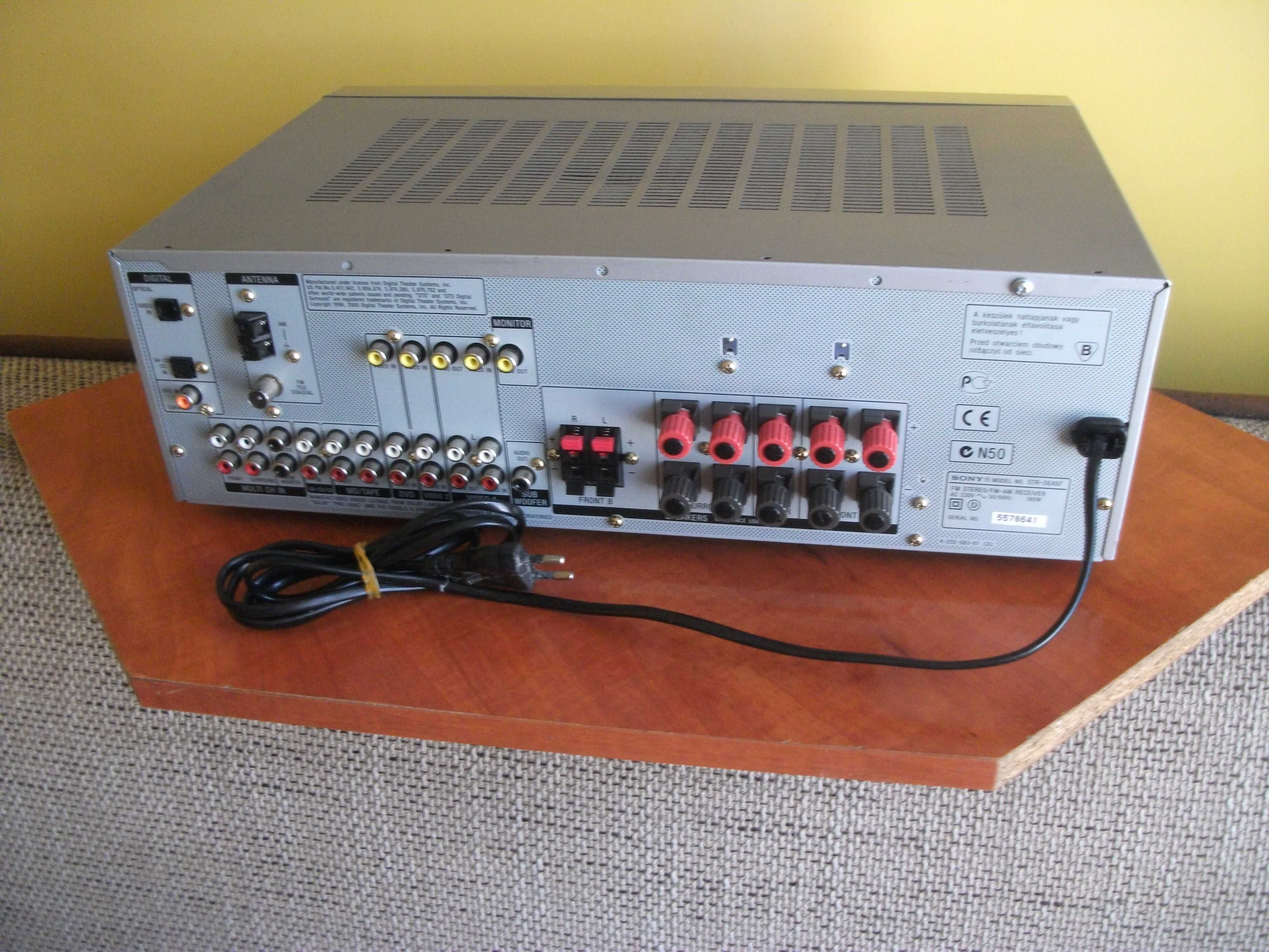 sony  str-de497 stereo hi-fi amplituner 5.1 dts rds