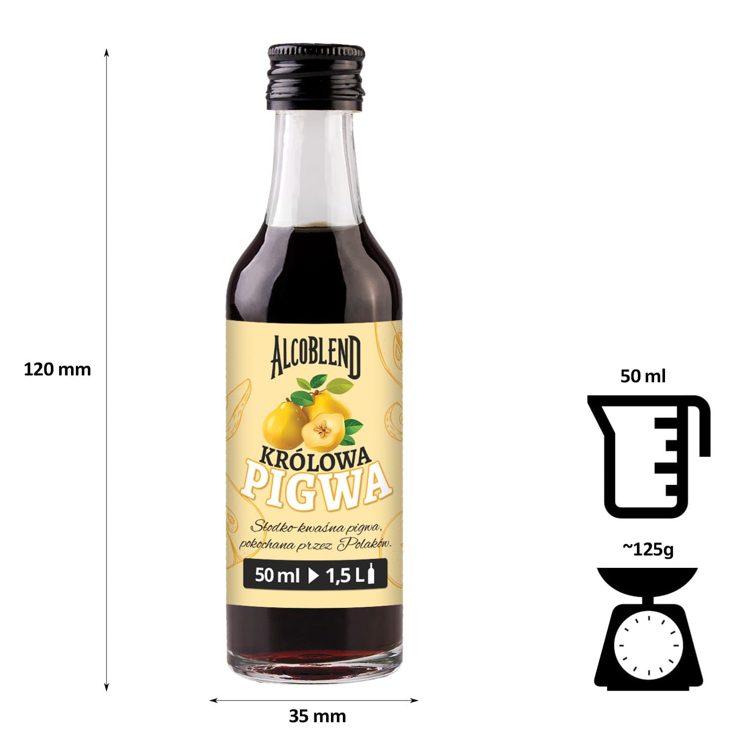 Zaprawka - esencja do alkoholu ALCOBLEND - Królowa Pigwa - 50 ml