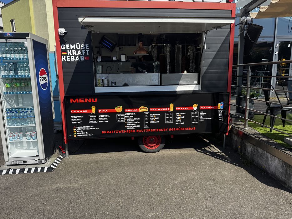 Przyczepa gastronomiczna KEBAB wyposazenie kamery ROCZNA!