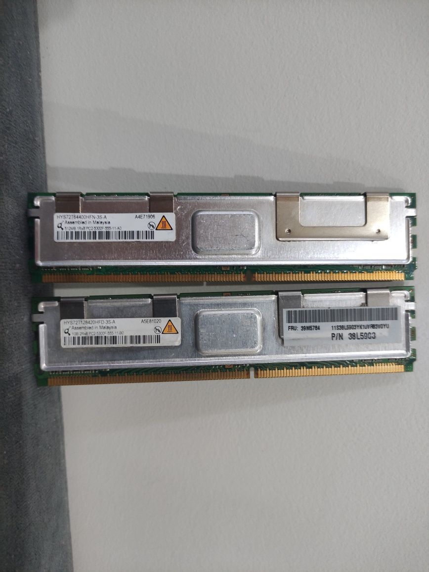 ↓Серверная оперативная память DDR2-667 1Gb, 2Gb/FB DIMM↓