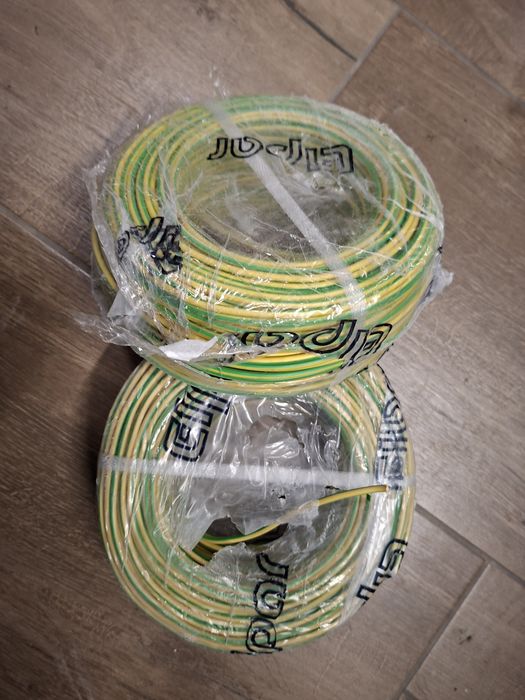 Sprzedam przewód 1x4 w drucie żółto zielony