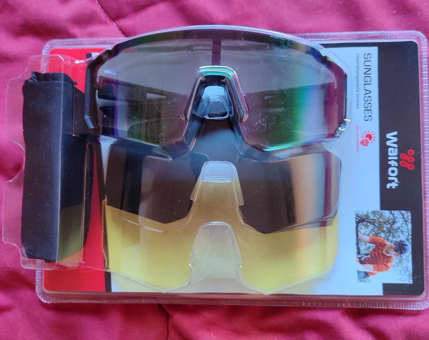 Óculos ciclismo com 3 lentes
