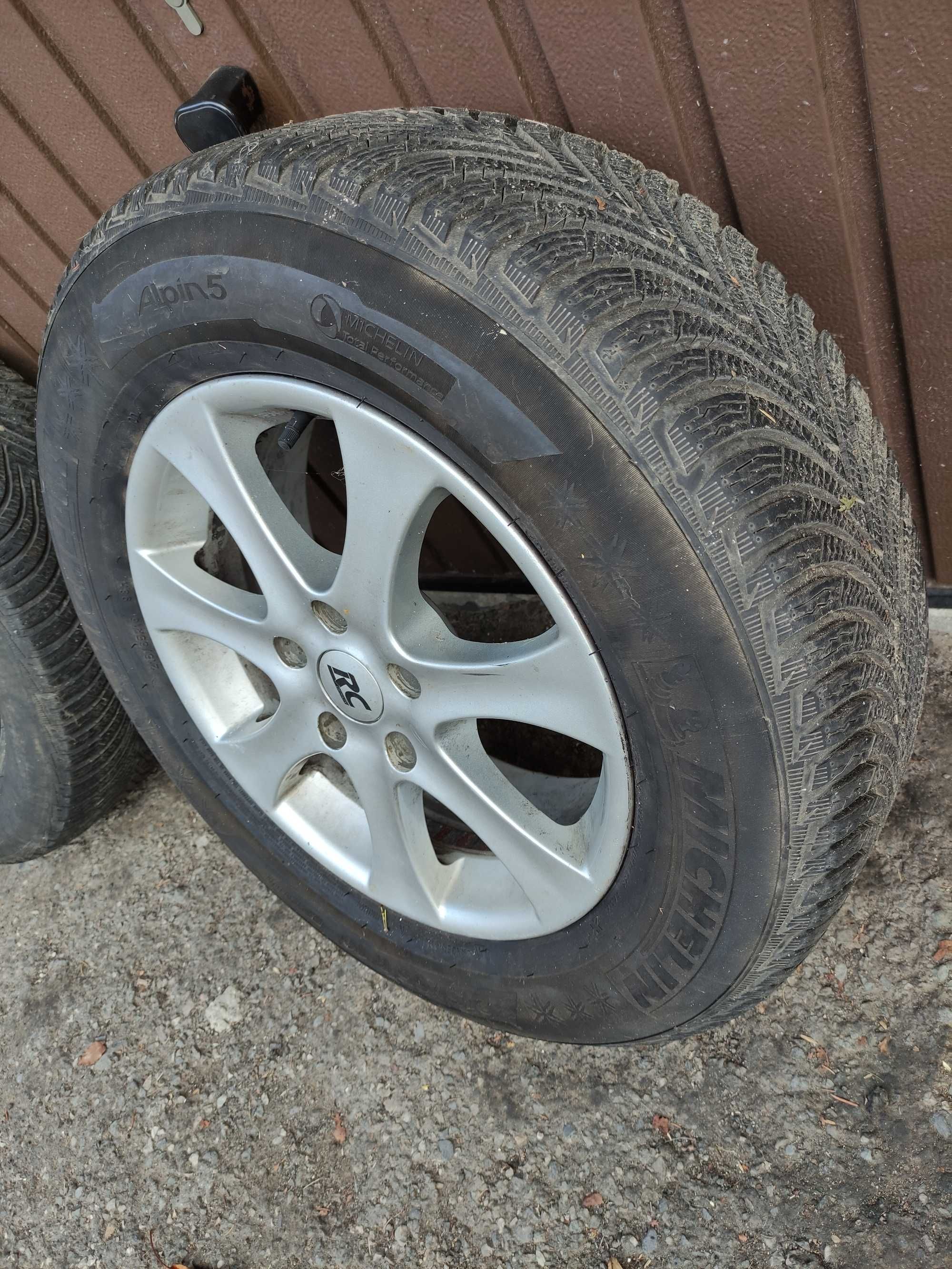 Koła felgi opony 215/65 16 Michelin alpin 5 (4opony) 3alufelgi 5x114,3