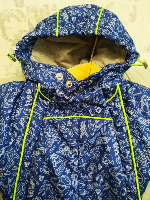 Удобный комбинезон демисезонный, 62, 68, 74, 80 размер.