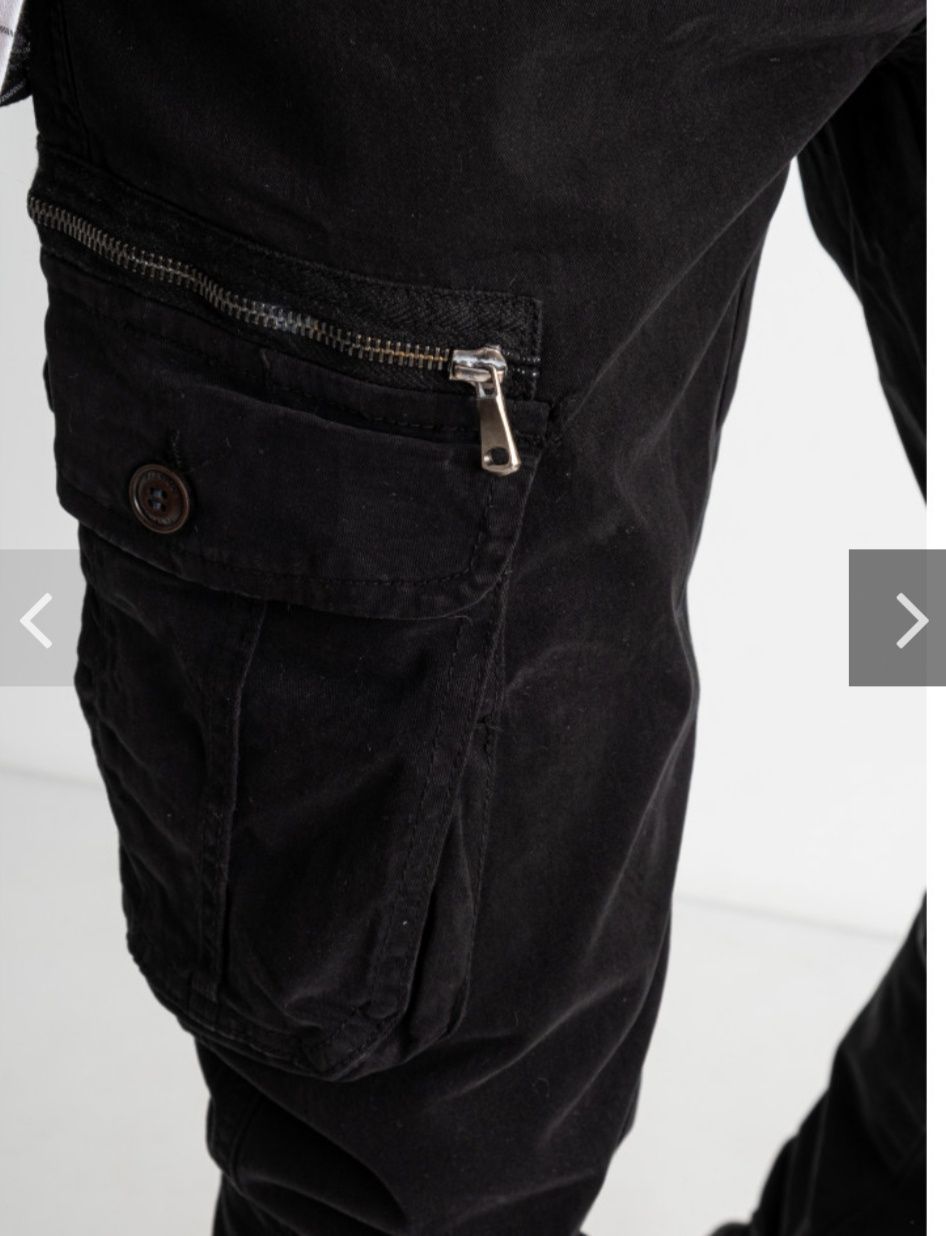 Карго джинси чоловічі штани мужские джинсы на весну лето котон