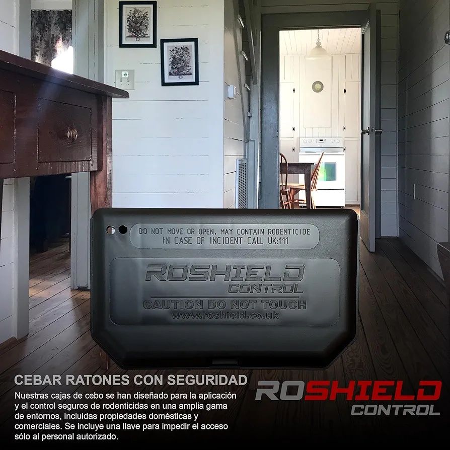 Roshield 10 pojemników na trutkę dla myszy zamykane