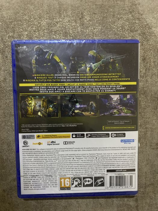 Jogo Rainbow six Extraction para PS5