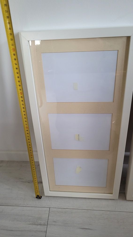 Ramka biała na 3 zdjęcia Ikea Ribba