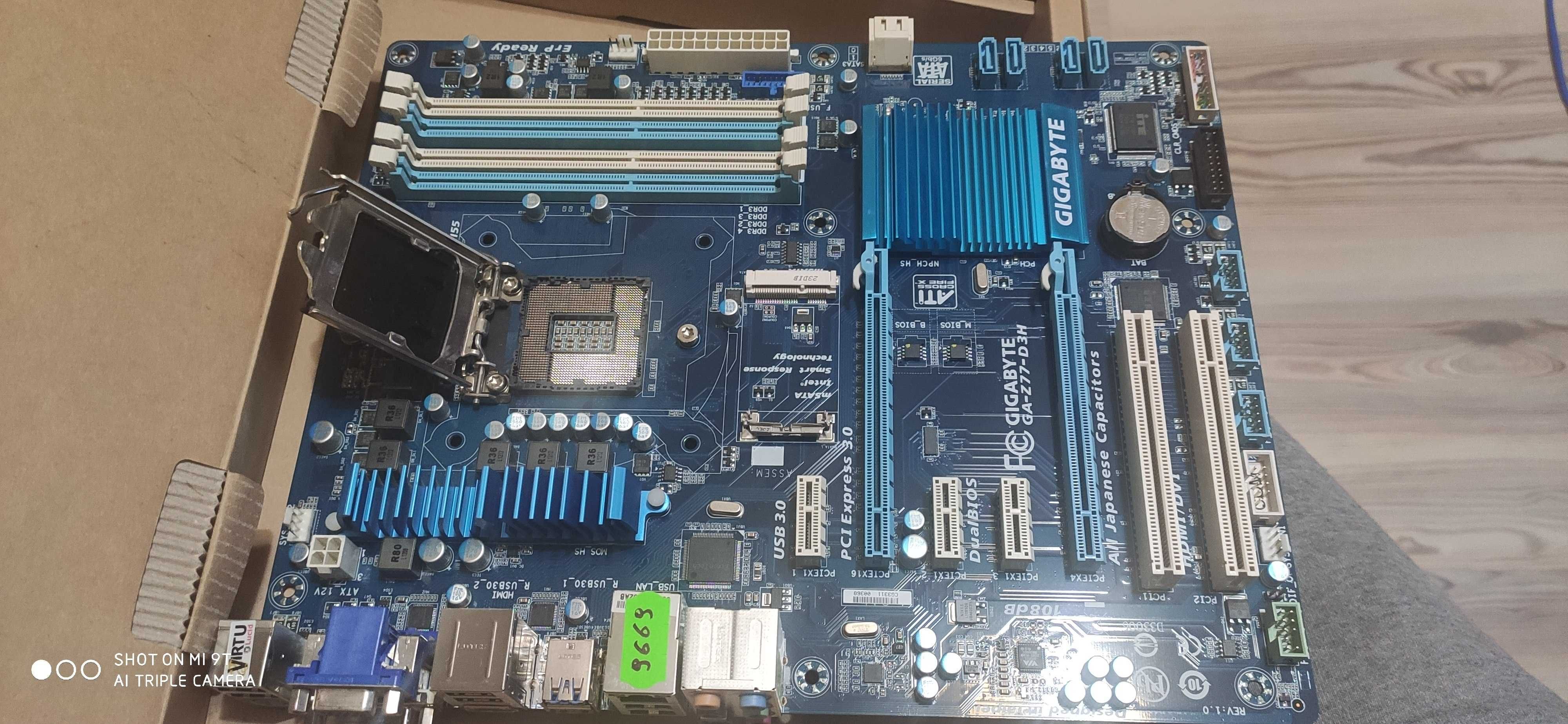 Топова СТАБІЛЬНА Socket 1155 - Gigabyte GA-Z77-D3H 3D BIOS mSata SSD