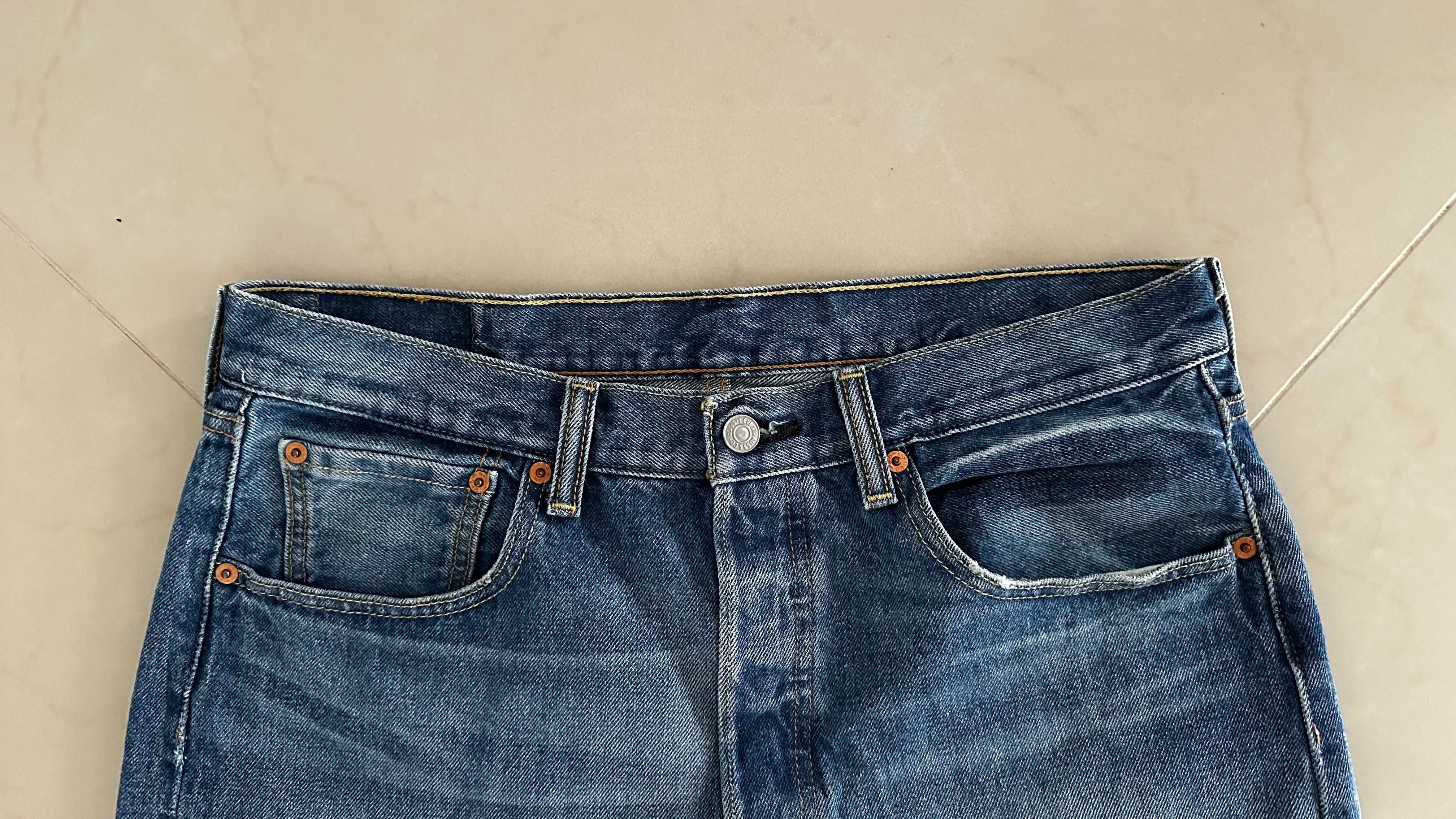 Levis 501 CT W33 Szorty Krótkie Spodenki Piękne