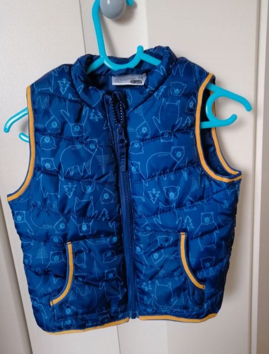 Bezrękawnik chłopięcy rozmiar 74