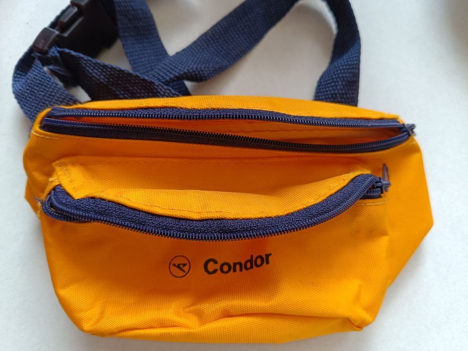 mała reklamowa torebka na pas nerka linie lotnicze Condor