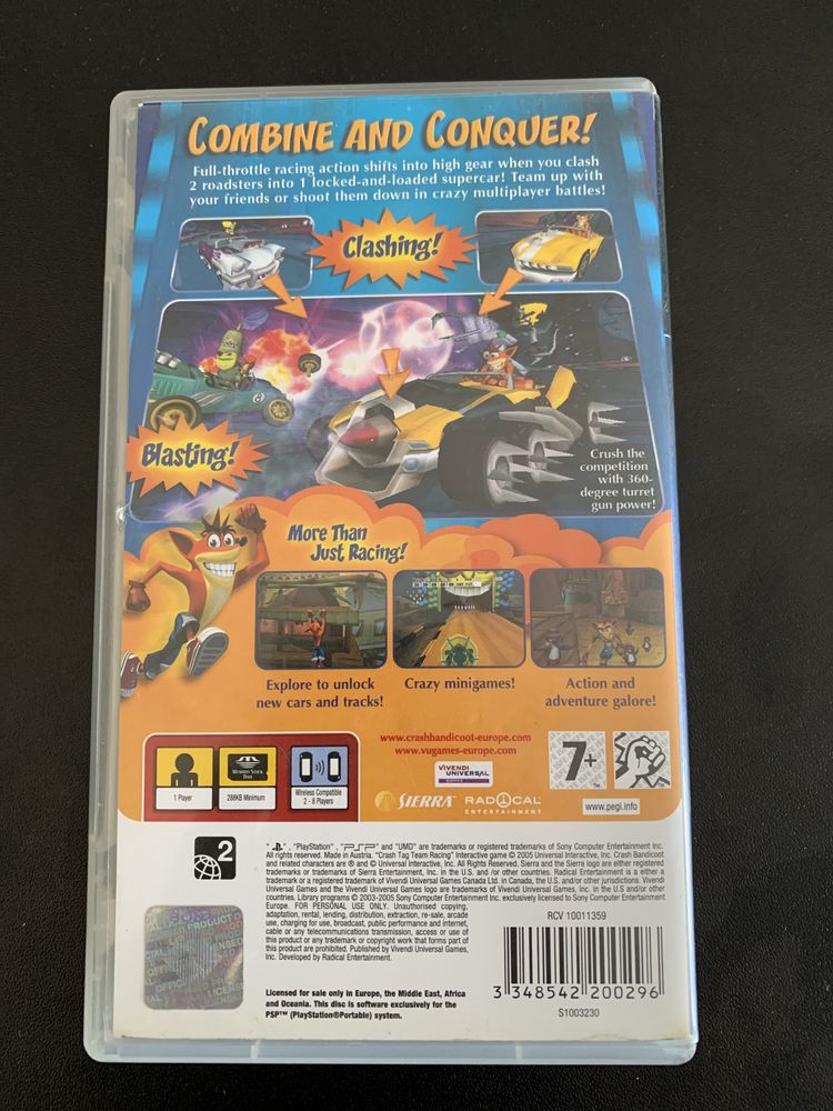 Crash tag team racing psp