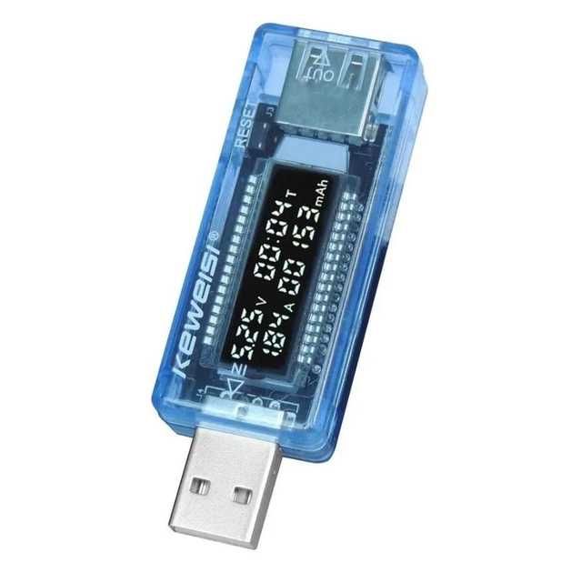 USB Тестер Keweisi KWS-V20 измеритель емкости аккум, тока, напряжения