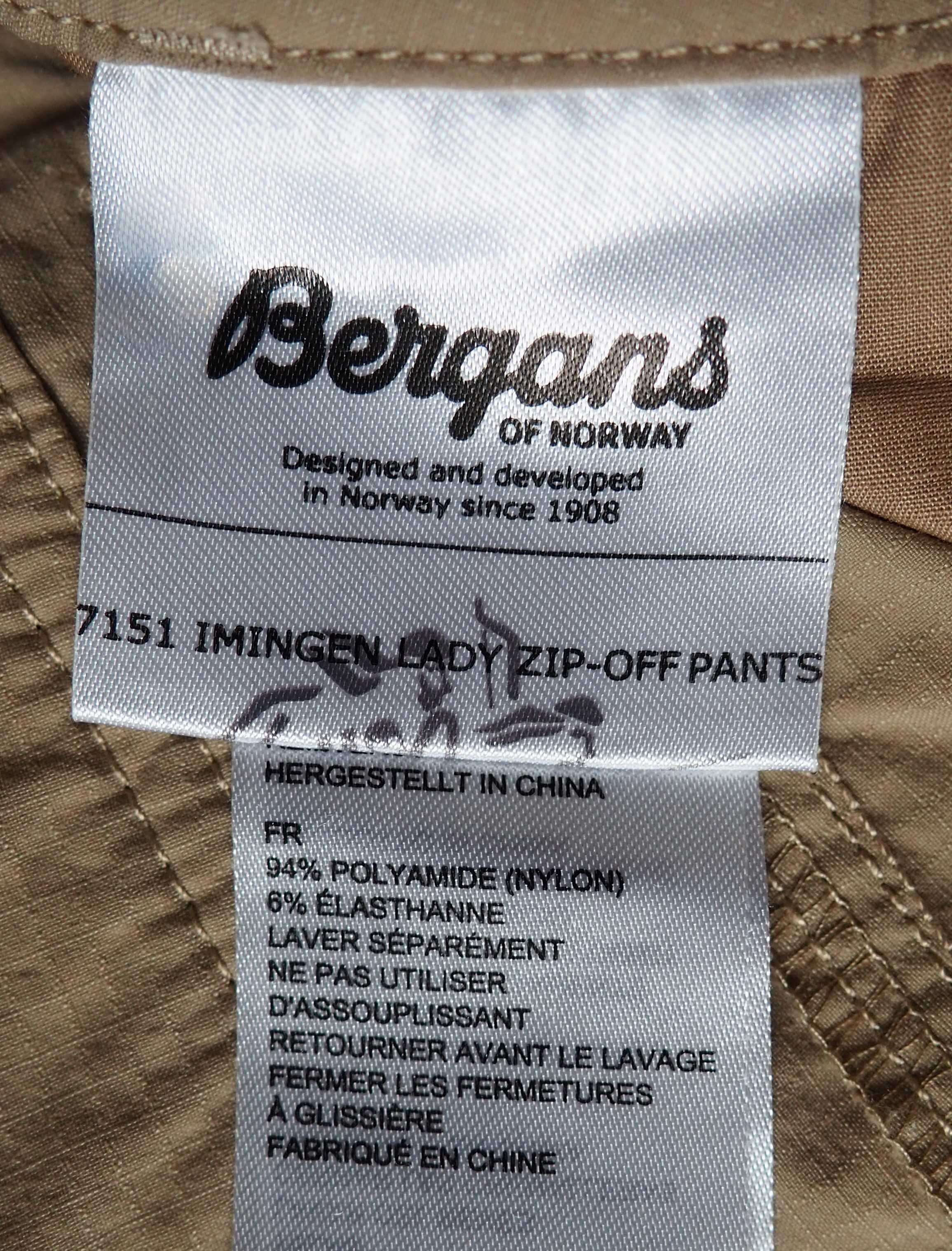 BERGANS Imingen ZipOff Pant_2in1_spodniespodenki_L