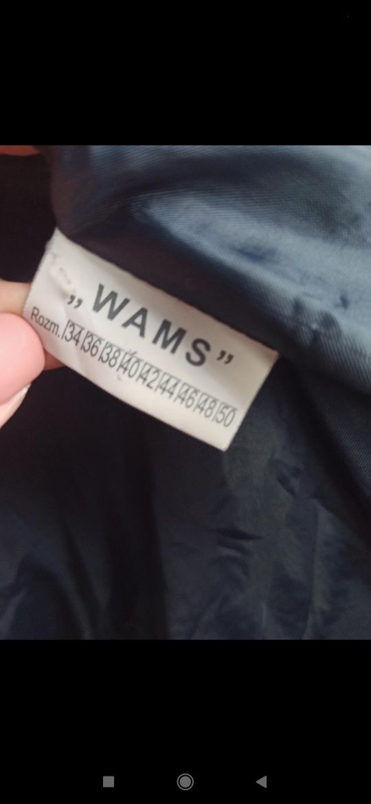 Granatowa kurtka pikowana WAMS rozmiar 40