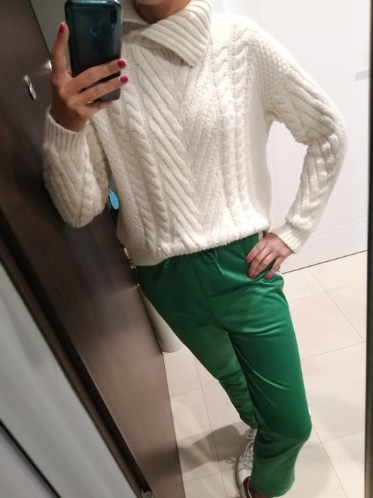 Sweter biały zara