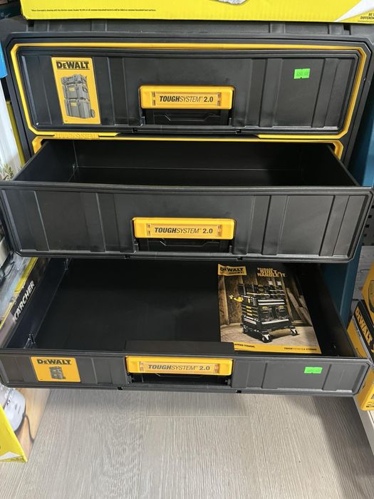 Ящик для інструментів DeWALT TOUGHSYSTEM на 2 та на 3 шухляди
