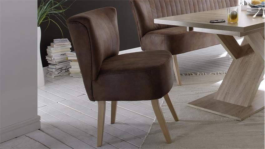 fotel tapicerowany brązowy