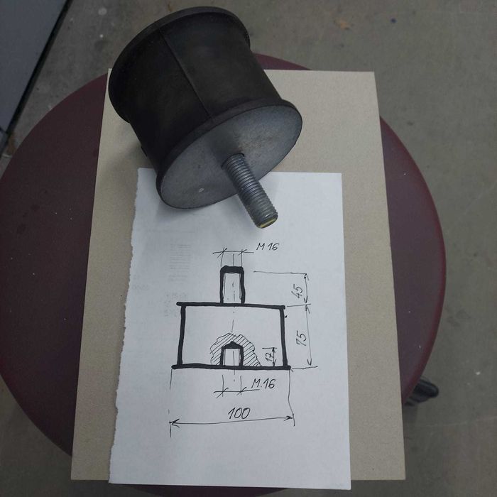 wibroizolator gumowy