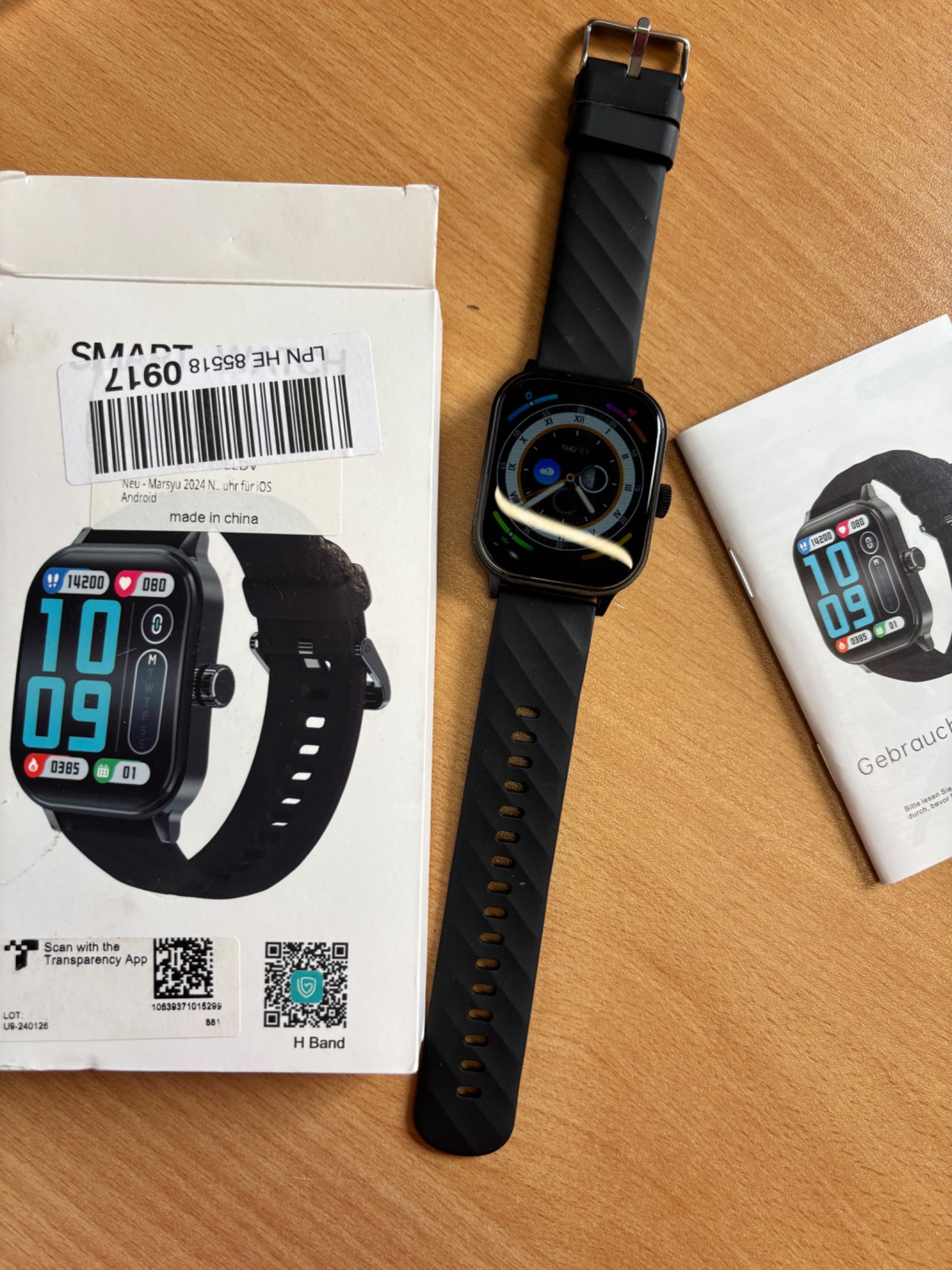 Smartwatch U9 czarny IOS 9.09 ANDROID 4.4 or above