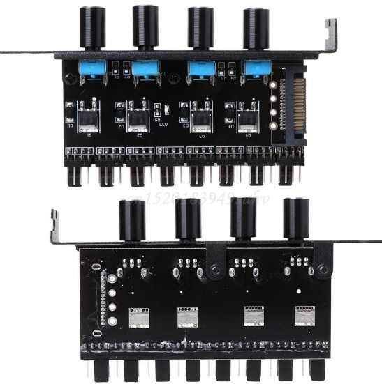 8 Канальный регулятор оборотов кулера 3/4 pin SATA PWM реобас