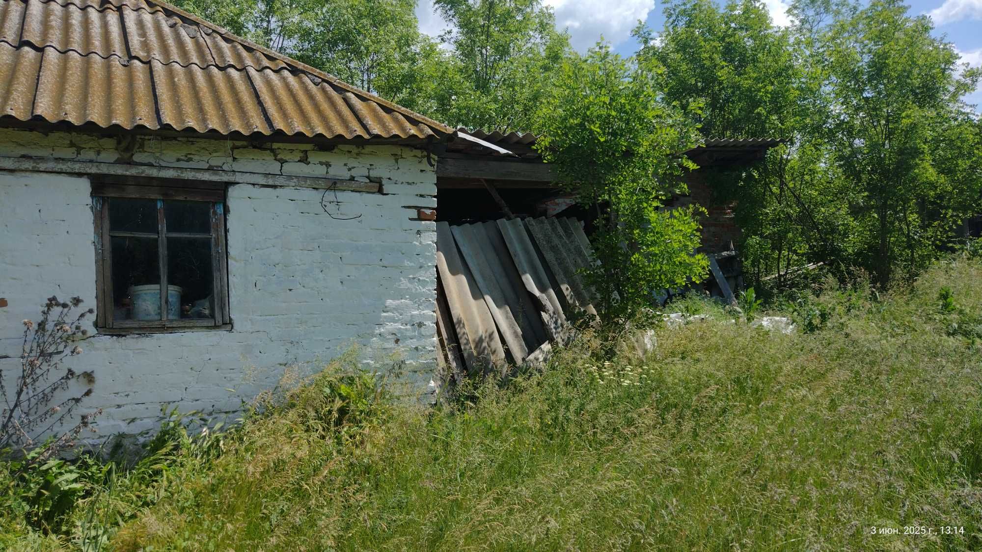 Продам земельну ділянку з житловим будинком, потребує рем.с. Соколівка