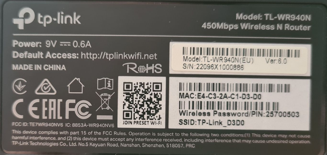 Router Tp Link TL-WR940N