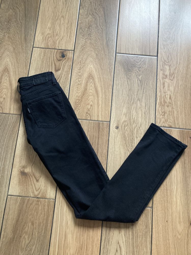 Levis 714 straight proste 501 w24 34  czarne klasyka