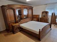 Sypialnia dębowa łóżko szafa szafeczki komoda Piotrówek