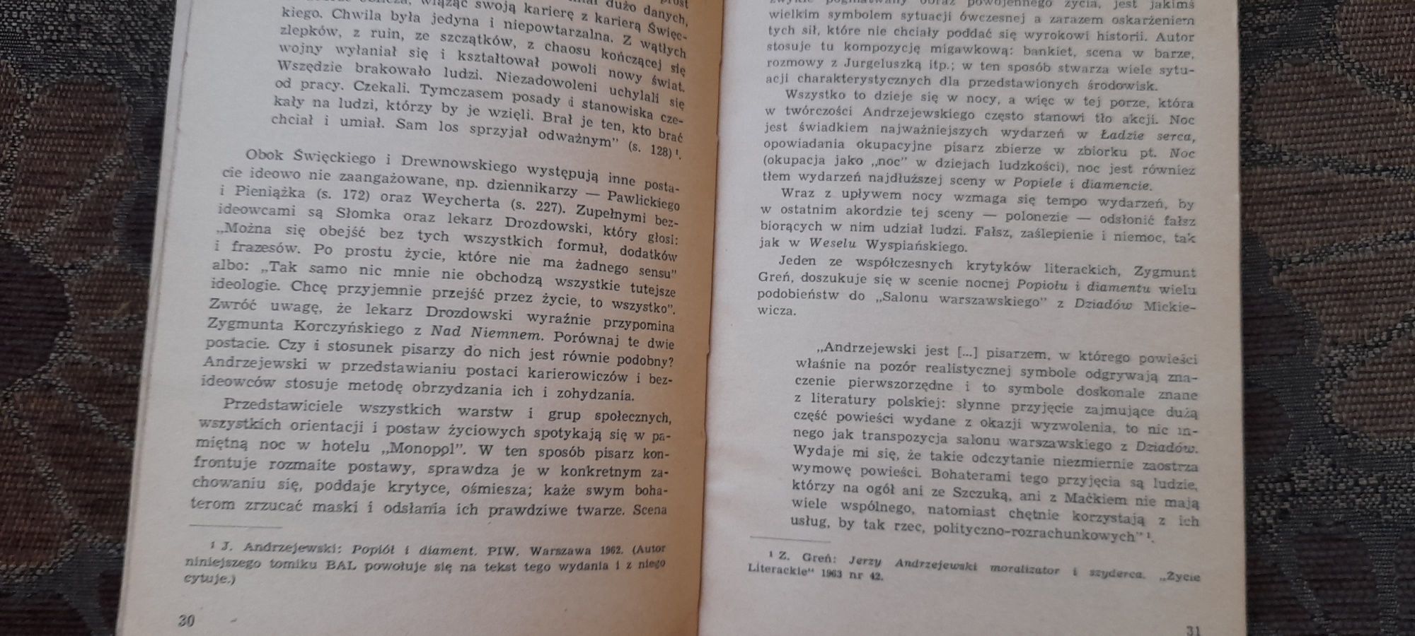 Analiza literacka- Popiół i diament J. Andrzejewskiego - Jan Detko wyd