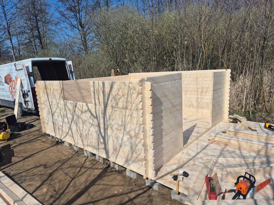 Od ZARAZ*domek letniskowy na działkę ROD*5x4*20m*ściany grub. aż 34mm