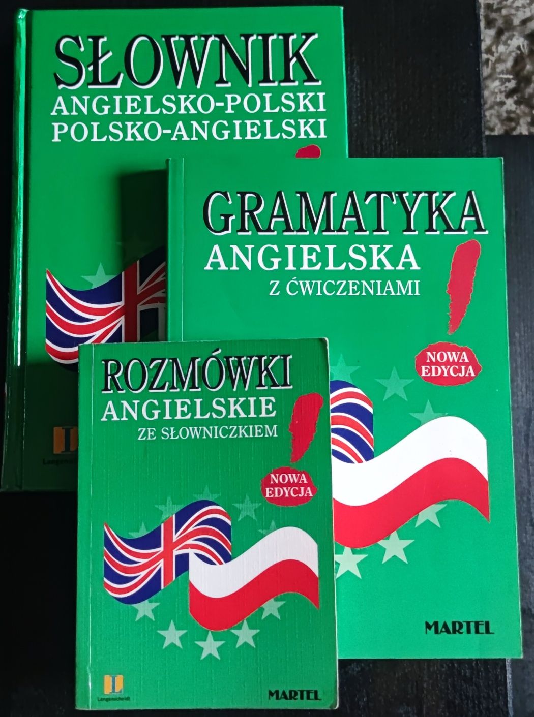 Zestaw słownika, gramatyki i rozmówek z języka angielskiego MARTEL