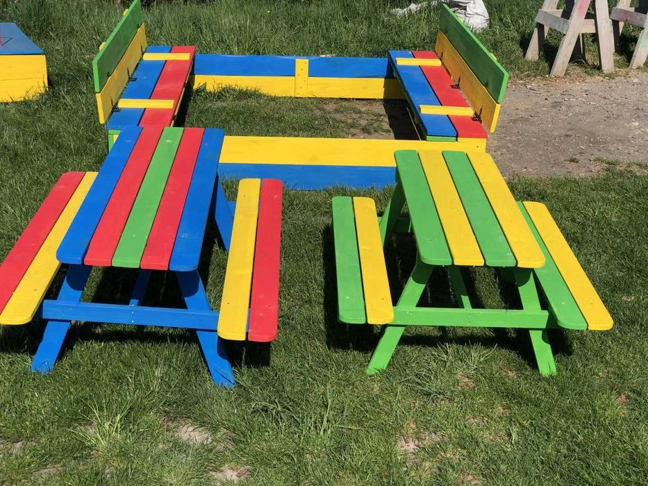 Пісочниця Дитяча | Столик з Лавками | Пісочниці з Кришкою | Гойдалка