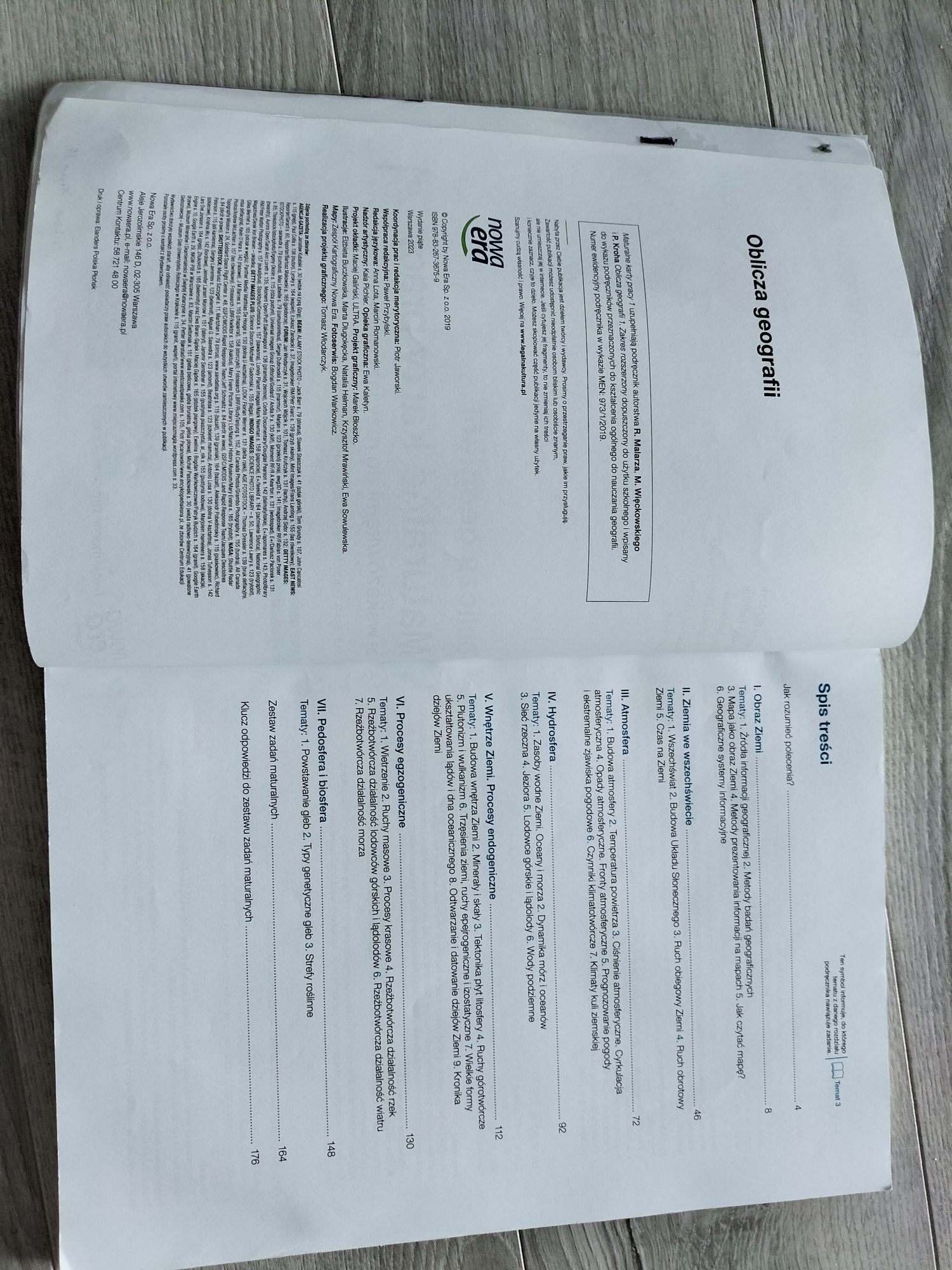 Oblicza geografii 1. Maturalne karty pracy. Zakres rozszerzony.