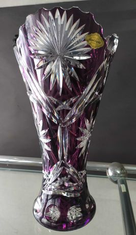 Kryształ Fioletowy wazon