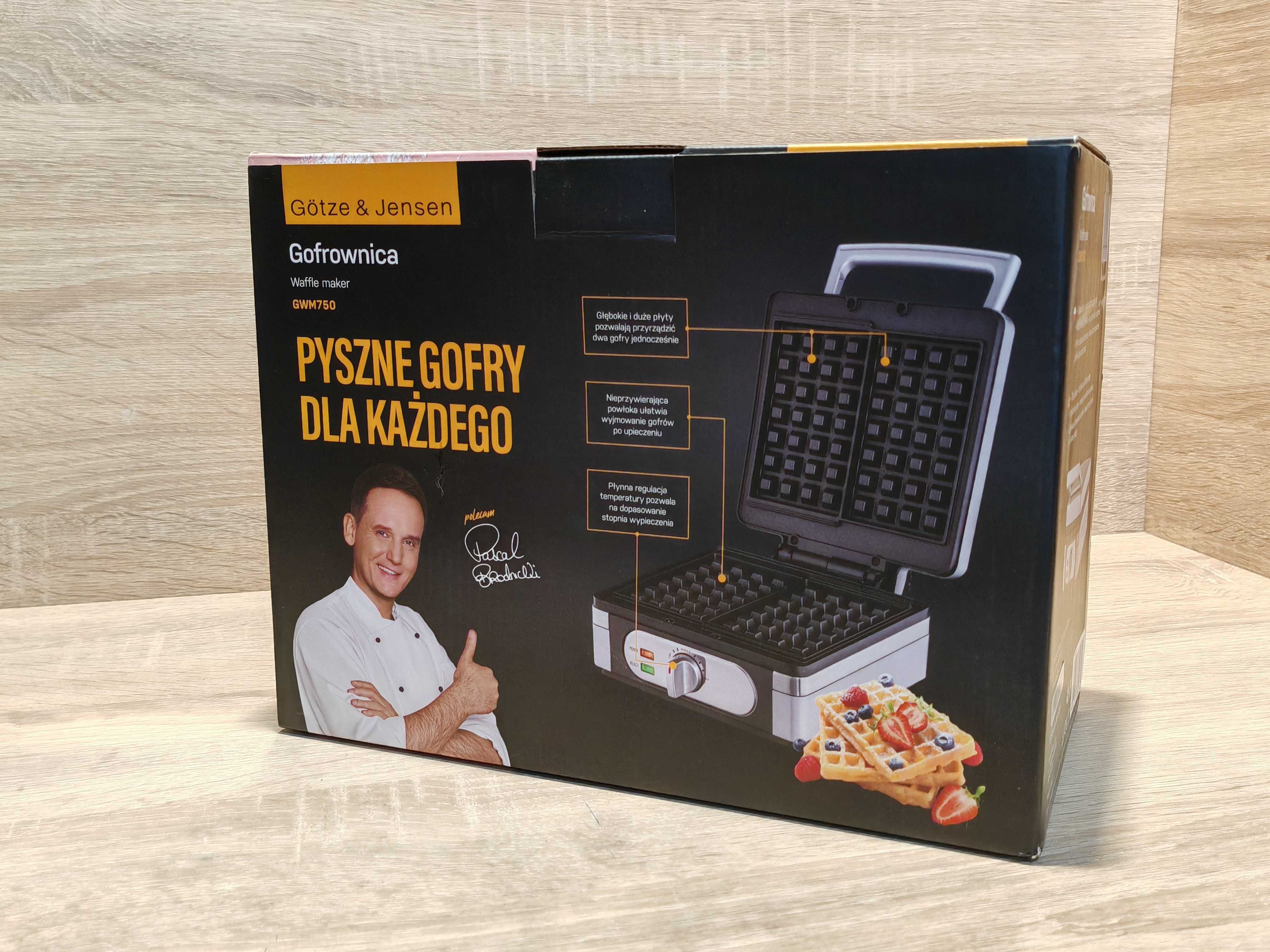 Gofrownica Gotze & Jensen GWM750 srebrny/szary